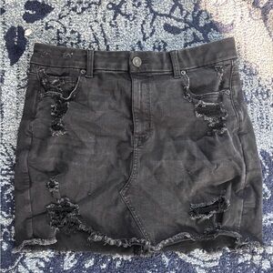American Eagle Outfitters Black Denim Skirt